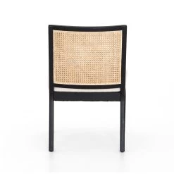 Stefania Armless Cane Dining Chair - Brushed Ebony -Professional Furniture And Kitchen Supplies Store 100054 009 BCK 1