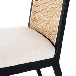 Stefania Armless Cane Dining Chair - Brushed Ebony -Professional Furniture And Kitchen Supplies Store 100054 009 DET 5