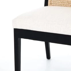 Stefania Armless Cane Dining Chair - Brushed Ebony -Professional Furniture And Kitchen Supplies Store 100054 009 DET 6