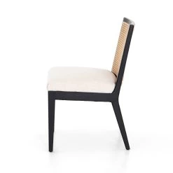 Stefania Armless Cane Dining Chair - Brushed Ebony -Professional Furniture And Kitchen Supplies Store 100054 009 SID 1