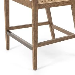 Stefania Counter Stool - Toasted Parawood Savile Flax -Professional Furniture And Kitchen Supplies Store 109035 008 DET 2