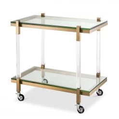Eichholtz Royalton Trolley - Brushed Brass