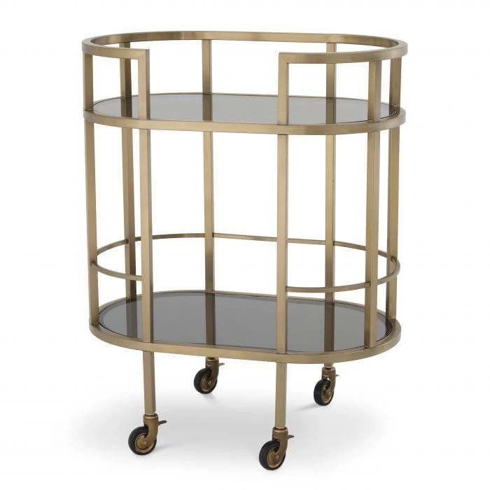 Eichholtz Townhouse Trolley - Brushed Brass 3 Eichholtz Townhouse Trolley - Brushed Brass