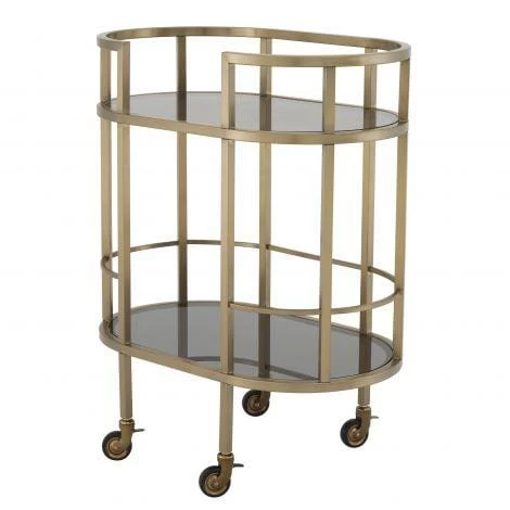 Eichholtz Townhouse Trolley - Brushed Brass 4 Eichholtz Townhouse Trolley - Brushed Brass - Image 2