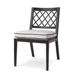 Eichholtz Paladium Outdoor Dining Chair - Black & White