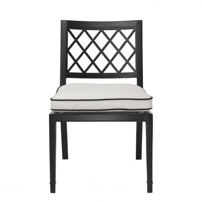 Eichholtz Paladium Outdoor Dining Chair - Black & White 4 Eichholtz Paladium Outdoor Dining Chair - Black & White - Image 2