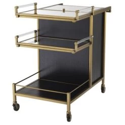 Eichholtz Eiffel Trolley - Brushed Brass Finish -Professional Furniture And Kitchen Supplies Store 114009 4 1 1