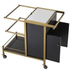 Eichholtz Eiffel Trolley - Brushed Brass Finish -Professional Furniture And Kitchen Supplies Store 114009 5 1 1