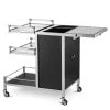 Eichholtz Eiffel Trolley - Polished Stainless Steel
