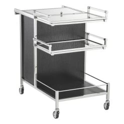 Eichholtz Eiffel Trolley - Polished Stainless Steel -Professional Furniture And Kitchen Supplies Store 115166 4 1 1