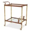 Eichholtz Trolley Princess - Vintage Brass Finish Tan Leather -Professional Furniture And Kitchen Supplies Store 115187 0 1 1