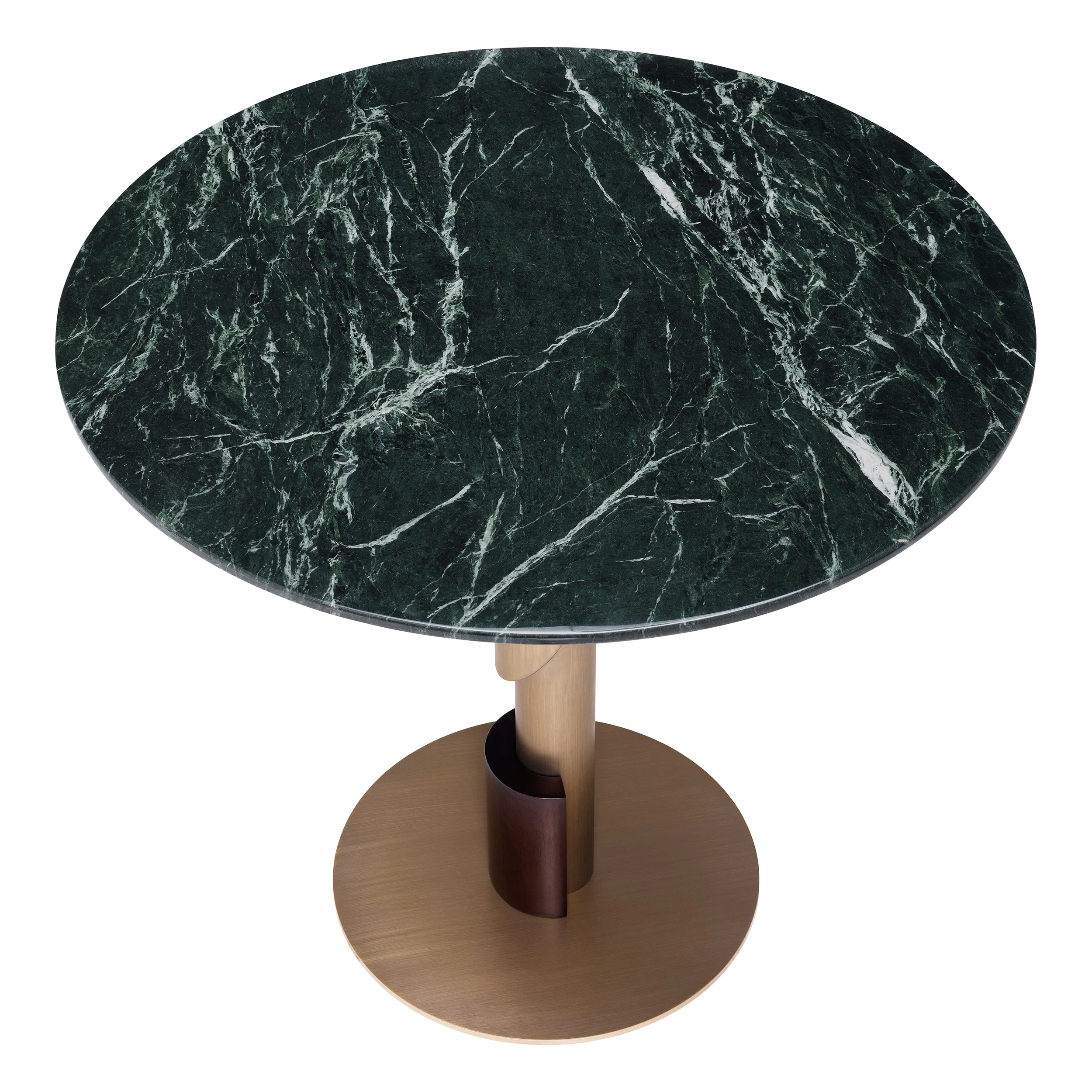 Eichholtz Dining Table Flow - Brushed Brass Green Marble 5 Eichholtz Dining Table Flow - Brushed Brass Green Marble - Image 3