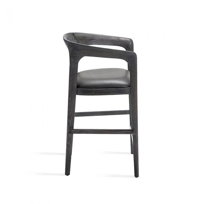 Interlude Home Kendra Counter Stool In Grey Cerused Oak 5 Interlude Home Kendra Counter Stool In Grey Cerused Oak - Image 3