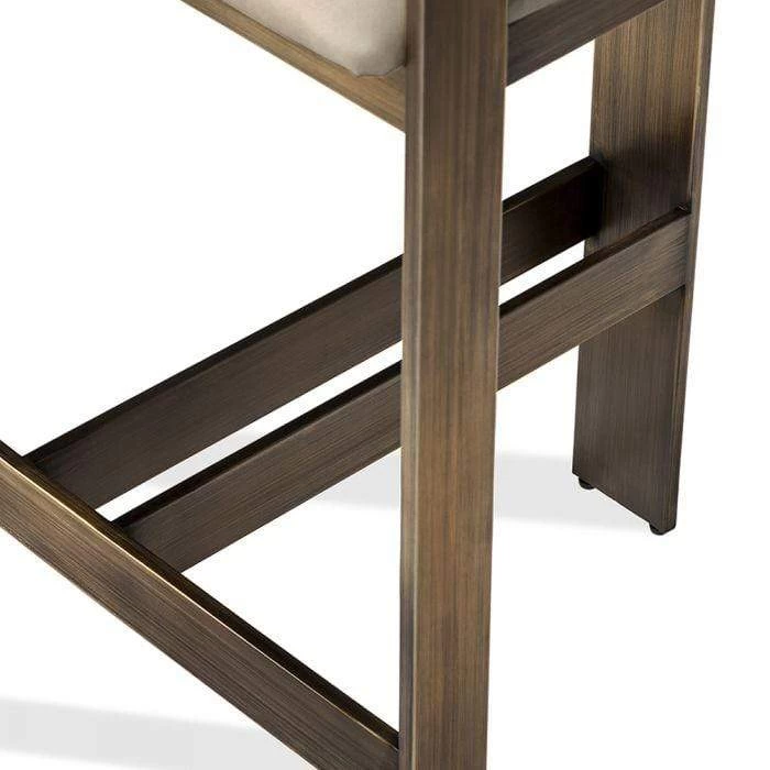 Interlude Home Darcy Counter Stool In Taupe 5 Interlude Home Darcy Counter Stool In Taupe - Image 3
