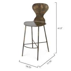 Jamie Young McCallan Counter Stool Acid Washed Metal -Professional Furniture And Kitchen Supplies Store 20MCCA CSAW 2