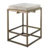 Jamie Young Shelby Counter Stool White Hide & Antique Brass 2 Jamie Young Shelby Counter Stool White Hide & Antique Brass -Professional Furniture And Kitchen Supplies Store 20SHEL CSWH