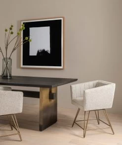 Justina Dining Table-Worn Black -Professional Furniture And Kitchen Supplies Store 223086 005 VIG 1