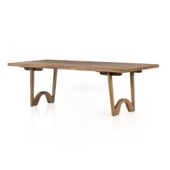 Ursula Dining Table - Rustic Oak Veneer