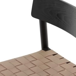 Dillon Dining Chair - Black & Almond Leather Blend -Professional Furniture And Kitchen Supplies Store 226492 001 DET 4