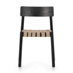 Dillon Dining Chair - Black & Almond Leather Blend -Professional Furniture And Kitchen Supplies Store 226492 001 FRT 1