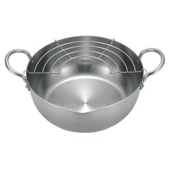 Urushiyama Induction Stainless Steel Tempura Pan
