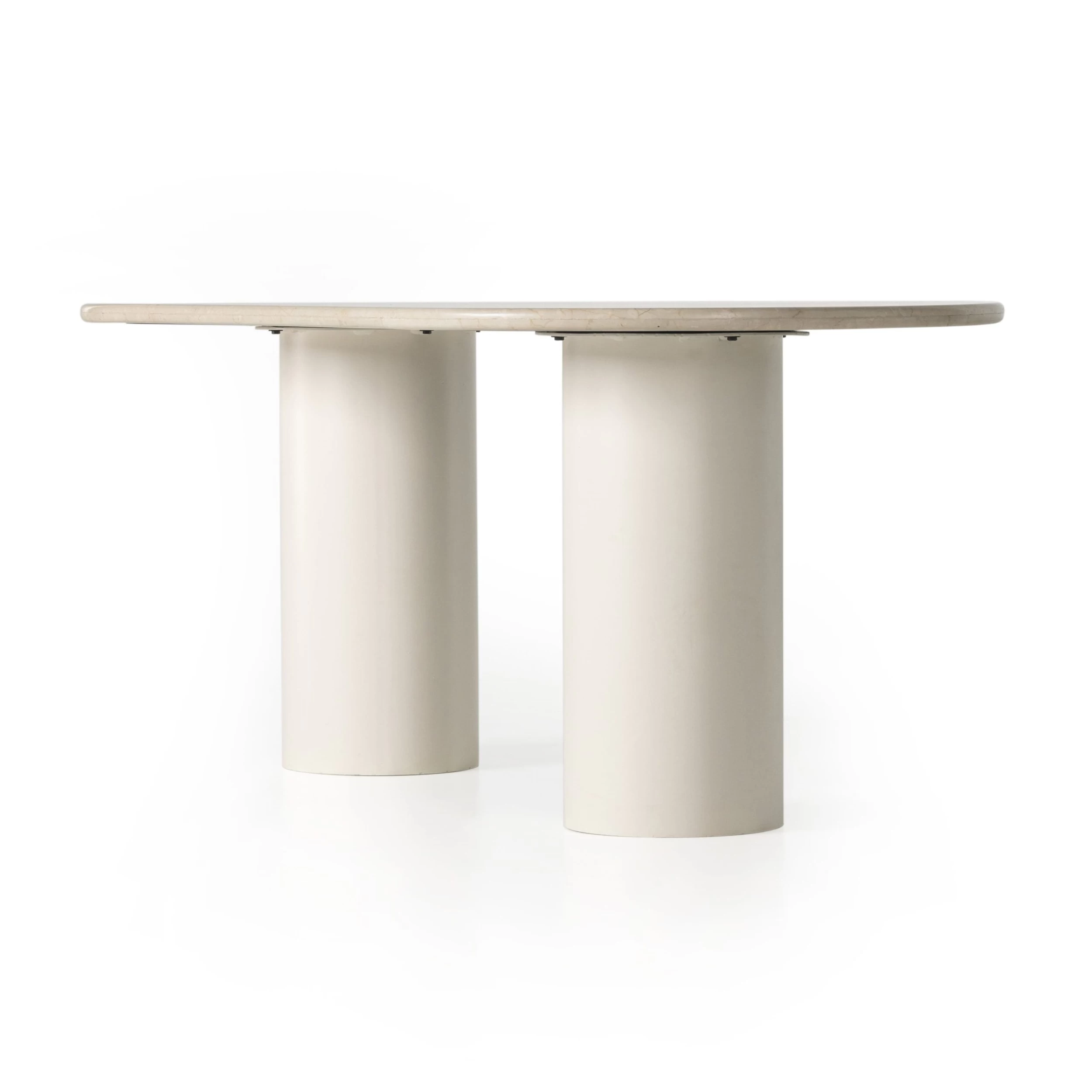 Braxton Oval Dining Table - Cream Marble 5 Braxton Oval Dining Table - Cream Marble - Image 3