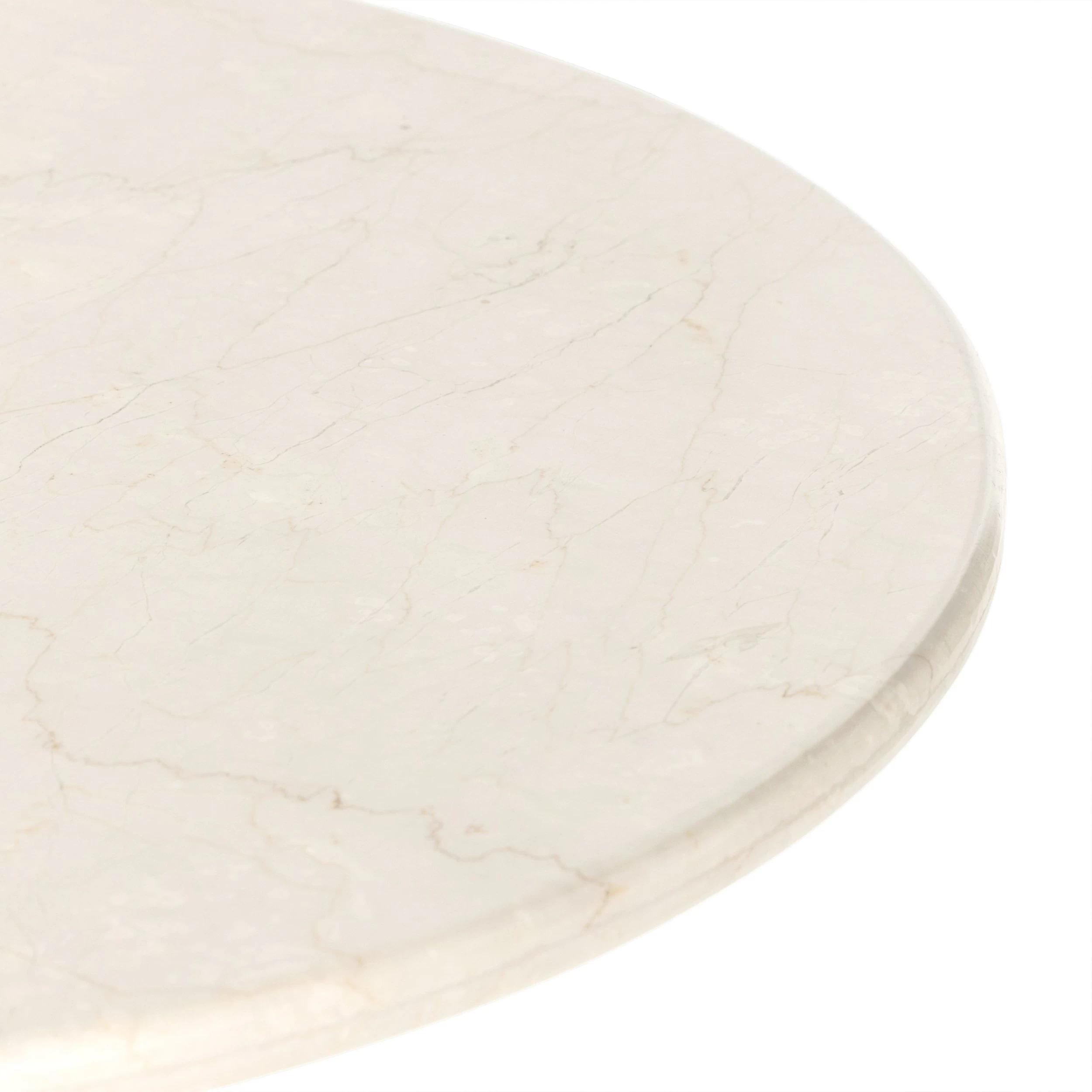Braxton Oval Dining Table - Cream Marble 8 Braxton Oval Dining Table - Cream Marble - Image 6