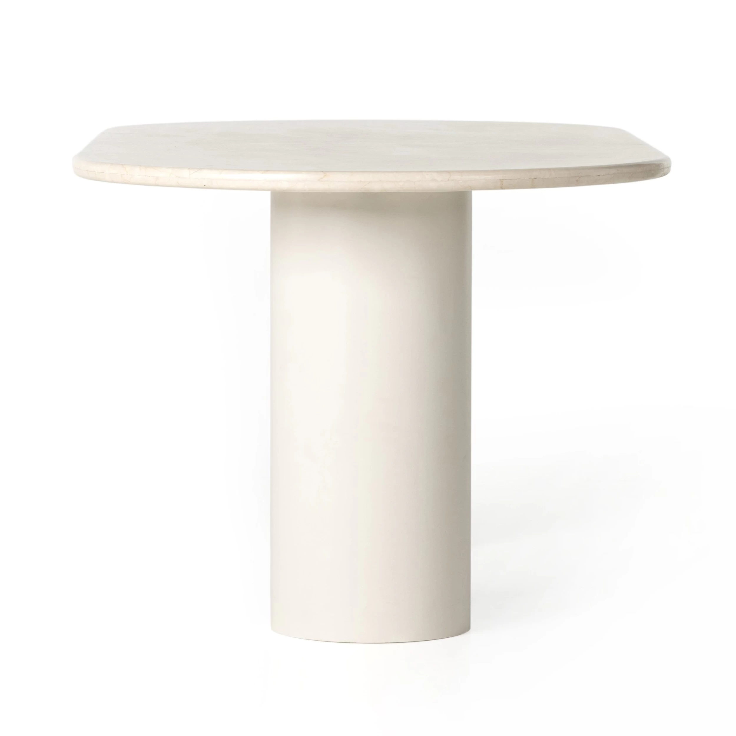 Braxton Oval Dining Table - Cream Marble 6 Braxton Oval Dining Table - Cream Marble - Image 4