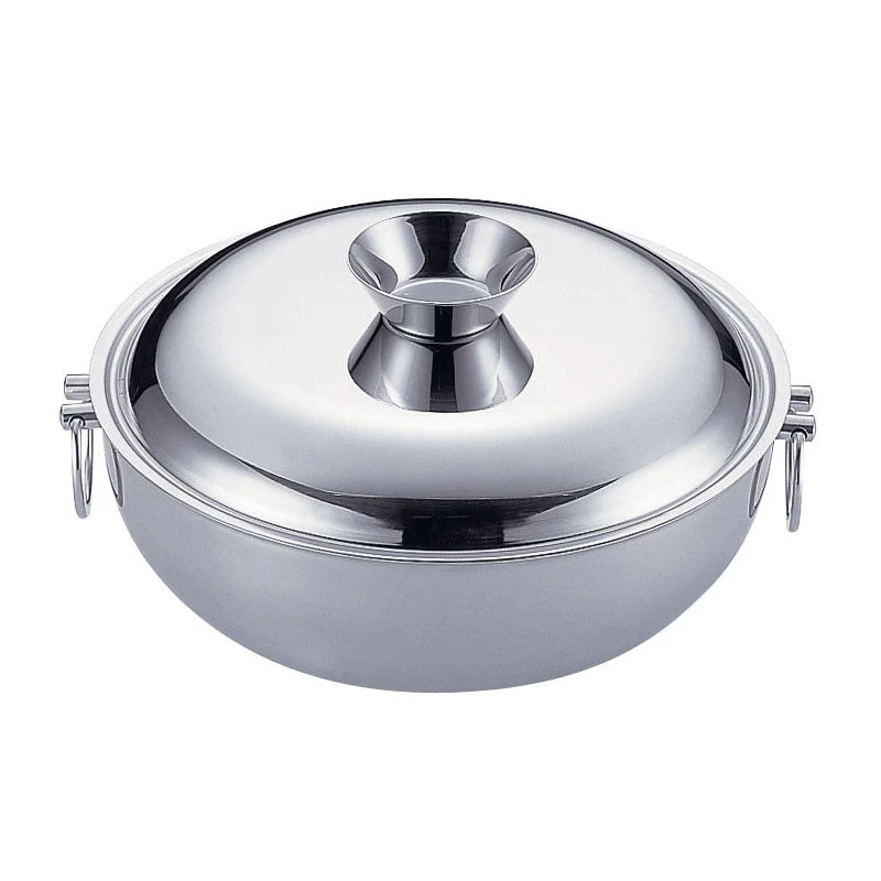 YUKIWA Stainless Steel Shabu Shabu Hot Pot With Divider 3 YUKIWA Stainless Steel Shabu Shabu Hot Pot With Divider