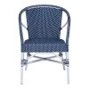 Brooklyn Dining Chair Alu-Rattan - Navy Blue With White Dots 2 Brooklyn Dining Chair Alu-Rattan - Navy Blue With White Dots -Professional Furniture And Kitchen Supplies Store 7187WHLU1