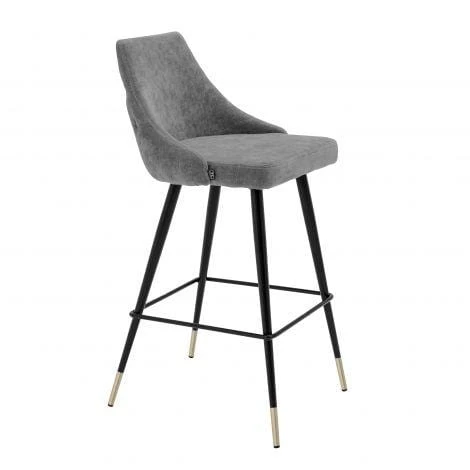 Eichholtz Cedro Bar Stool - Gray 5 Eichholtz Cedro Bar Stool - Gray - Image 3