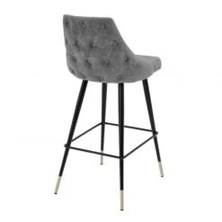 Eichholtz Cedro Bar Stool - Gray 12 Eichholtz Cedro Bar Stool - Gray -Professional Furniture And Kitchen Supplies Store A112058 4