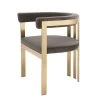 Eichholtz Clubhouse Dining Chair - Brown & Gold -Professional Furniture And Kitchen Supplies Store A113444 0