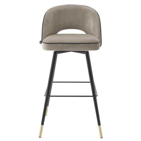 Eichholtz Cliff Bar Stool Set Of 2 - Beige & Gray 5 Eichholtz Cliff Bar Stool Set Of 2 - Beige & Gray - Image 3