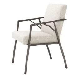 Eichholtz Antico Dining Chair - Beige & Bronze -Professional Furniture And Kitchen Supplies Store A114230 3 1 1