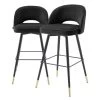 Eichholtz Cliff Bar Stool Set Of 2 - Black -Professional Furniture And Kitchen Supplies Store A114574 0 1 1