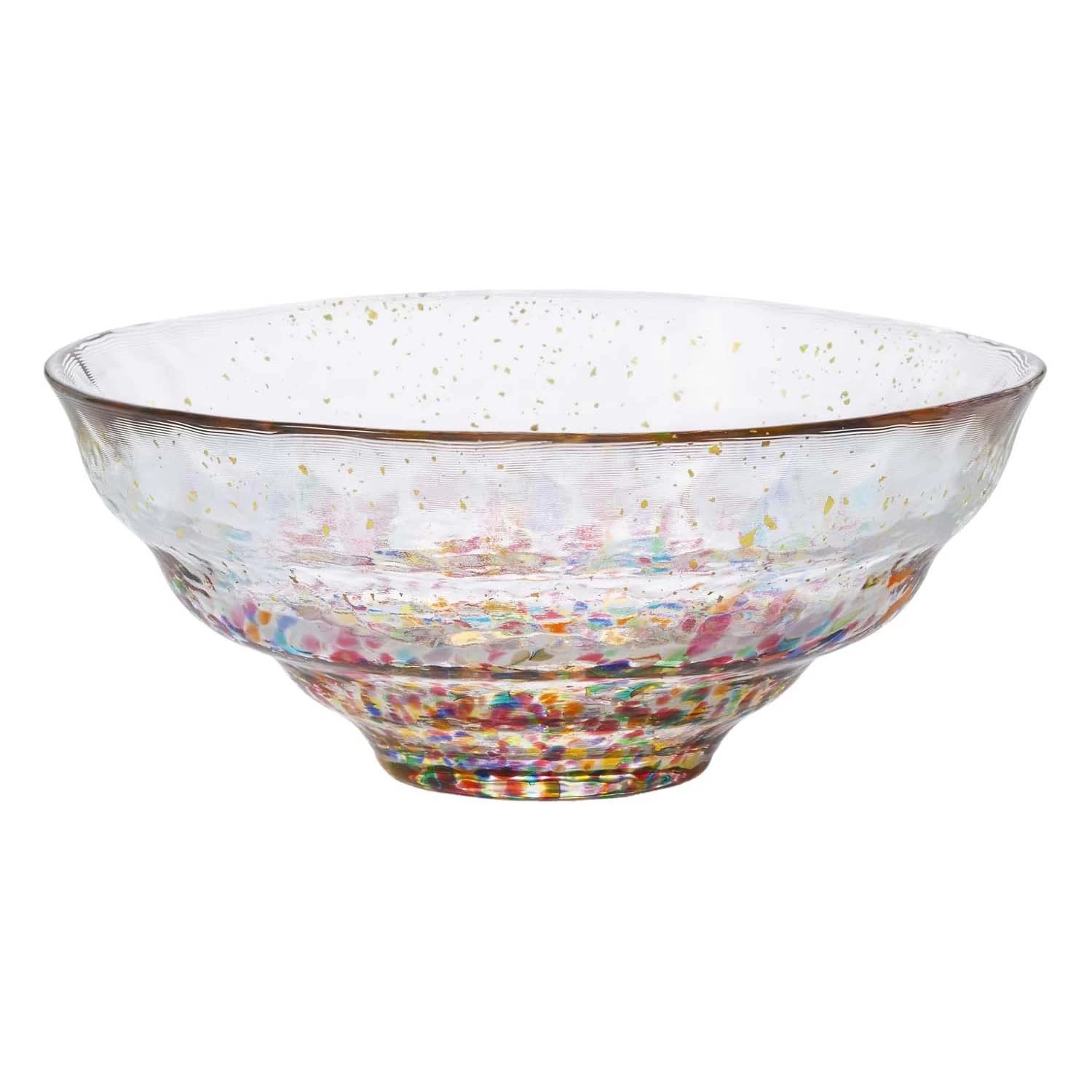 ADERIA Tsugaru Vidro Soda-Lime Glass Gold Leaf Paint Bowl 3 ADERIA Tsugaru Vidro Soda-Lime Glass Gold Leaf Paint Bowl