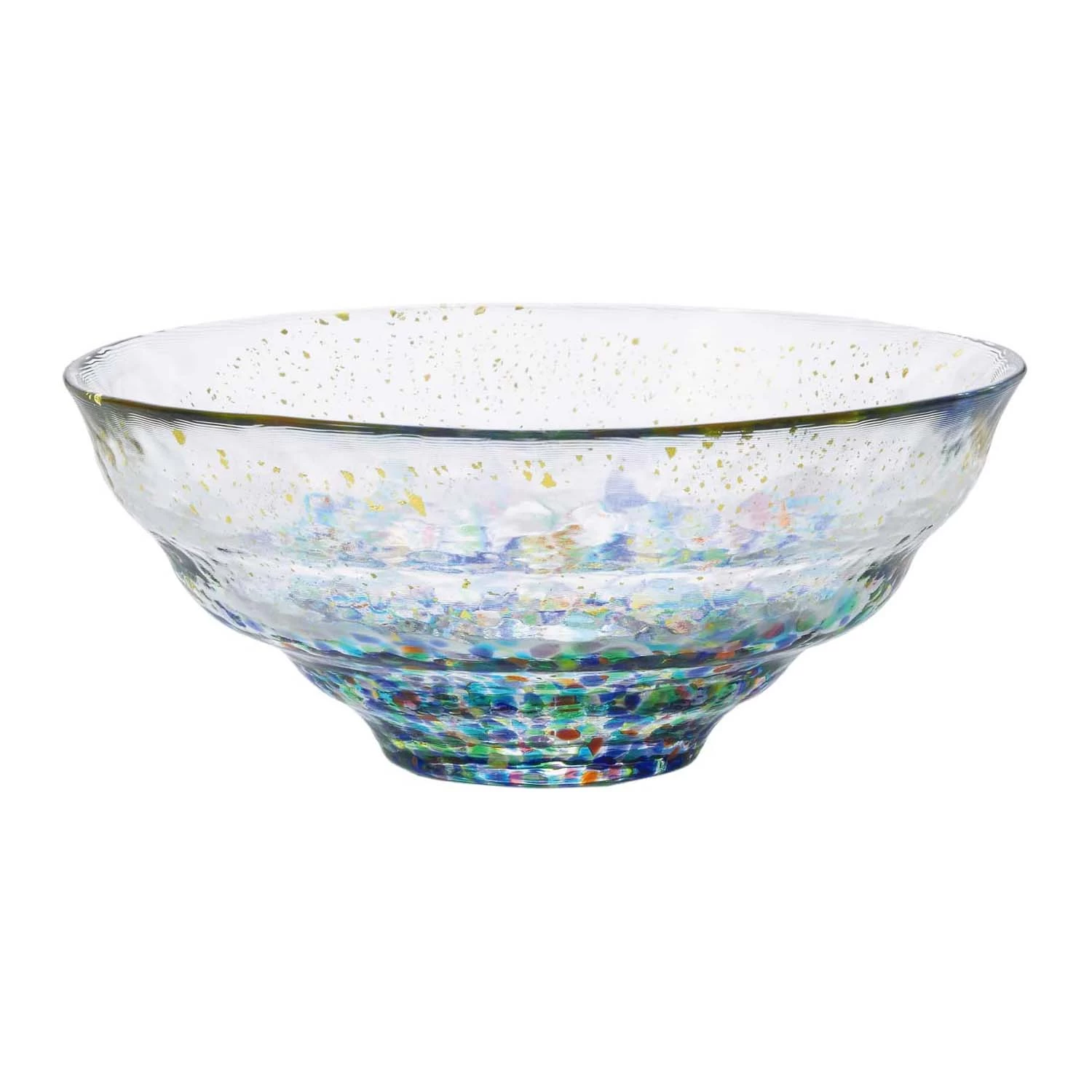 ADERIA Tsugaru Vidro Soda-Lime Glass Gold Leaf Paint Bowl 4 ADERIA Tsugaru Vidro Soda-Lime Glass Gold Leaf Paint Bowl - Image 2