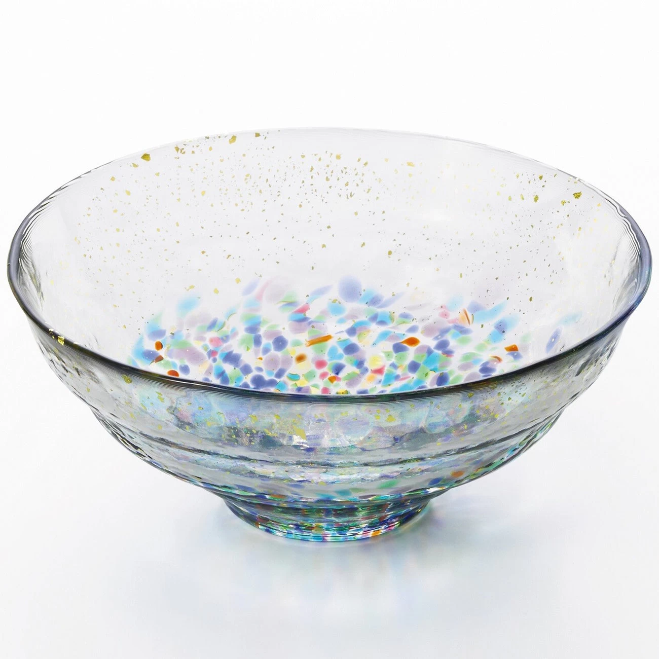 ADERIA Tsugaru Vidro Soda-Lime Glass Gold Leaf Paint Bowl 6 ADERIA Tsugaru Vidro Soda-Lime Glass Gold Leaf Paint Bowl - Image 4