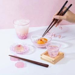 ADERIA Tsugaru Vidro Soda-Lime Glass Oval Sakura Bowl -Professional Furniture And Kitchen Supplies Store ADERIATsugaruVidroSoda LimeGlassOvalSakuraBowl