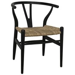 Fiona Black Chair With Rush Seat -Professional Furniture And Kitchen Supplies Store AE 14CHB 7