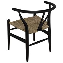 Fiona Black Chair With Rush Seat -Professional Furniture And Kitchen Supplies Store AE 14CHB 8