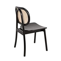 Avram Chair - Charcoal Black With Caning -Professional Furniture And Kitchen Supplies Store AE 200CHB 12