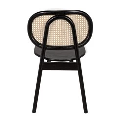 Avram Chair - Charcoal Black With Caning -Professional Furniture And Kitchen Supplies Store AE 200CHB 16