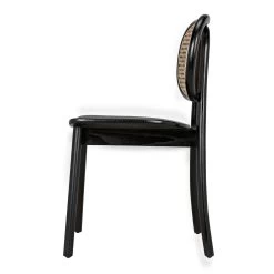Avram Chair - Charcoal Black With Caning -Professional Furniture And Kitchen Supplies Store AE 200CHB 19