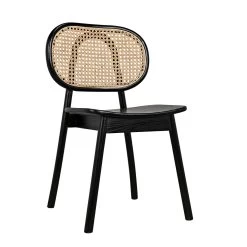 Avram Chair - Charcoal Black With Caning -Professional Furniture And Kitchen Supplies Store AE 200CHB 4