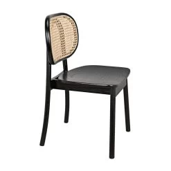 Avram Chair - Charcoal Black With Caning -Professional Furniture And Kitchen Supplies Store AE 200CHB 8