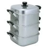 AKAO Aluminium Three-Tier Square Steamer -Professional Furniture And Kitchen Supplies Store AKAOAluminiumThree TierSquareSteamer726266