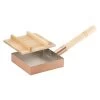 Asahi Copper Omelette Pan With Wood Lid -Professional Furniture And Kitchen Supplies Store AsahiCopperOmelettePanwithWoodlidCNE115 1