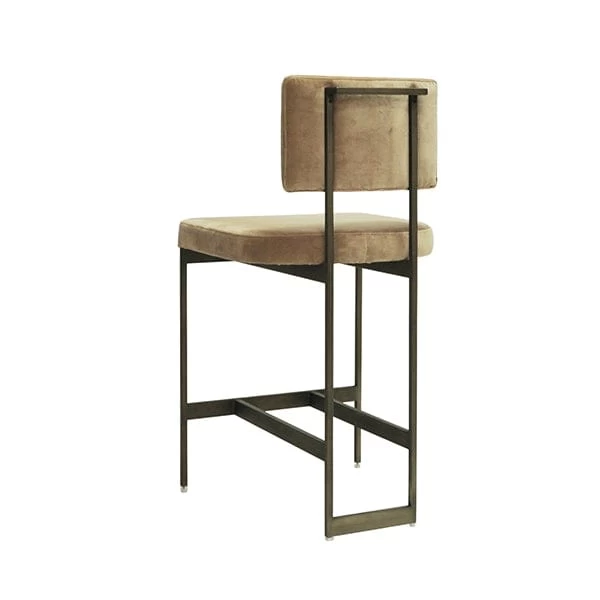 Worlds Away Baylor Counter Stool With Bronze Base 4 Worlds Away Baylor Counter Stool With Bronze Base - Image 2